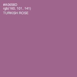 #A0658D - Turkish Rose Color Image